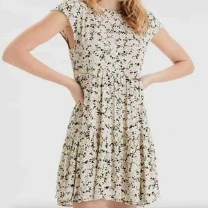 American Eagle Swing Babydoll 90s Style Floral Dress Size XS
